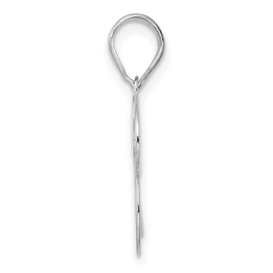 14kw Polished Number 93 Pendant