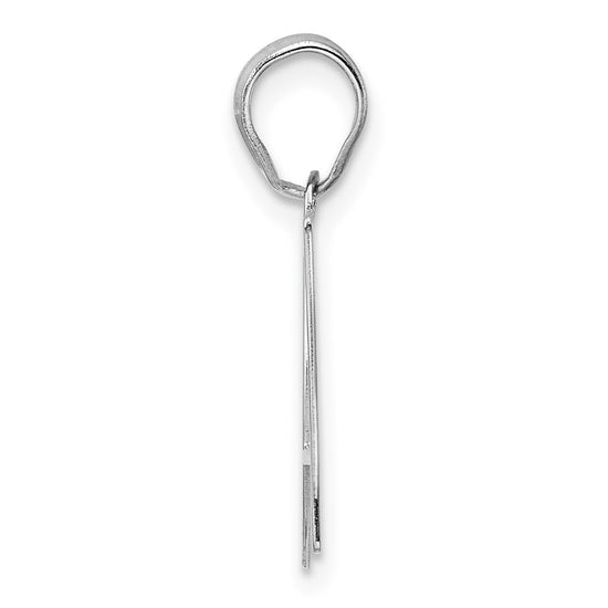 14kw Polished Number 97 Pendant