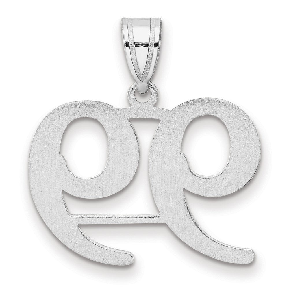 14kw Polished Number 99 Pendant
