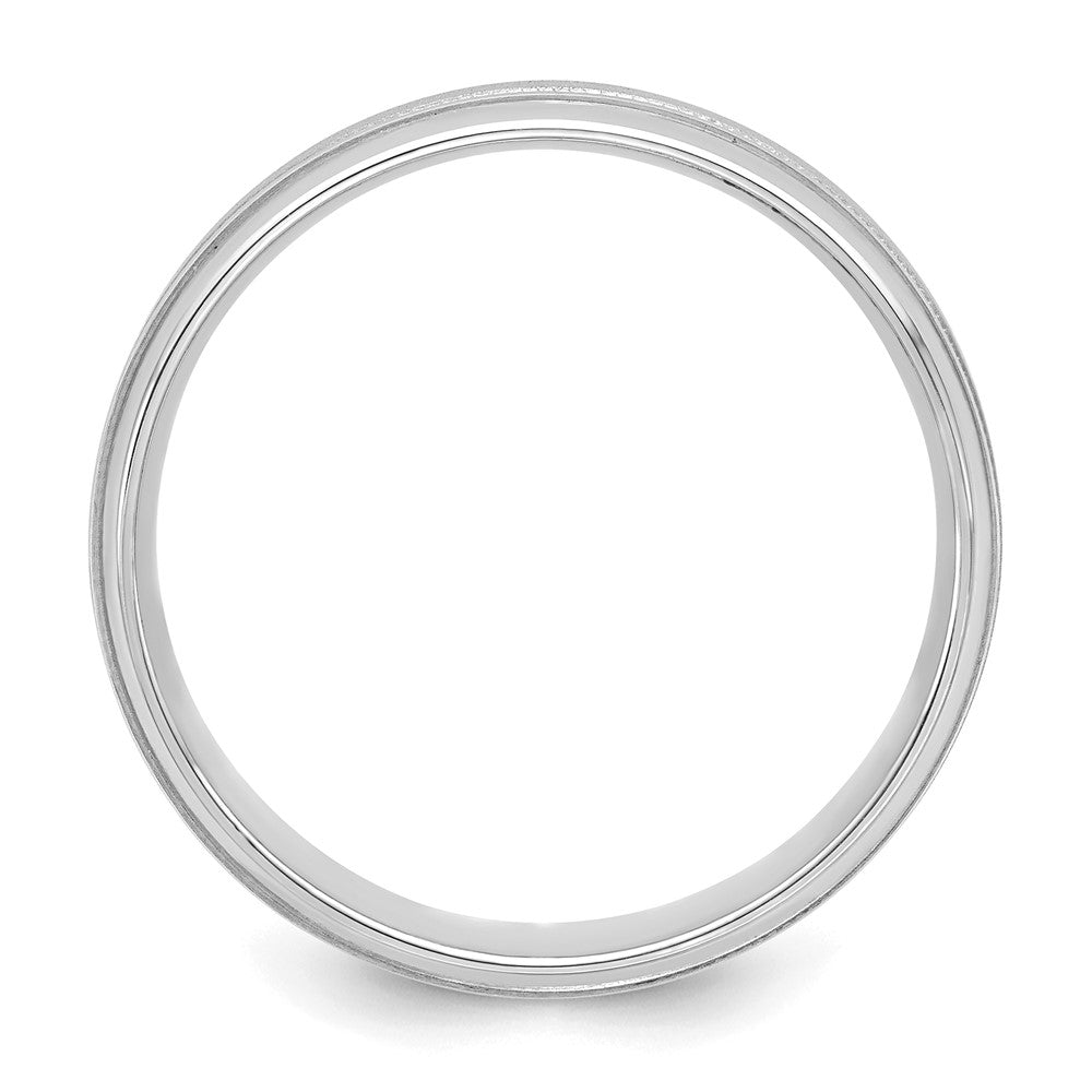 Comfort Fit Brush Satin Fancy Wedding Bands