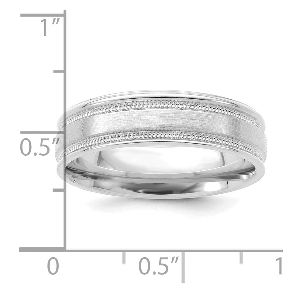 Comfort Fit Brush Satin Fancy Wedding Bands