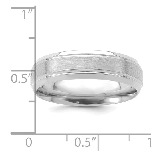 Comfort Fit Brush Satin Fancy Wedding Bands