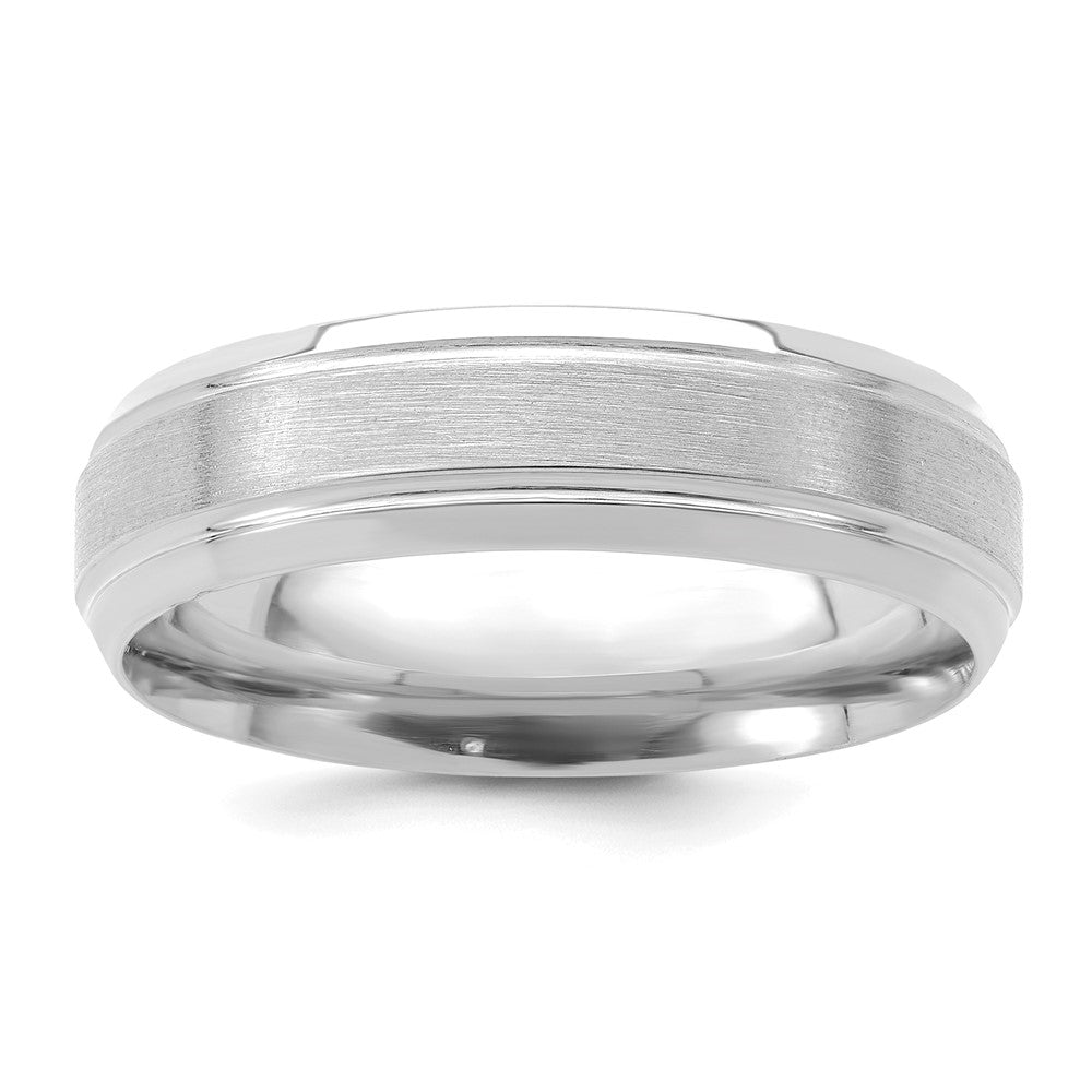 Comfort Fit Brush Satin Fancy Wedding Bands