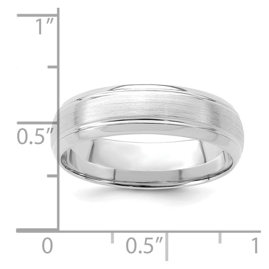 Comfort Fit Brush Satin Fancy Wedding Bands