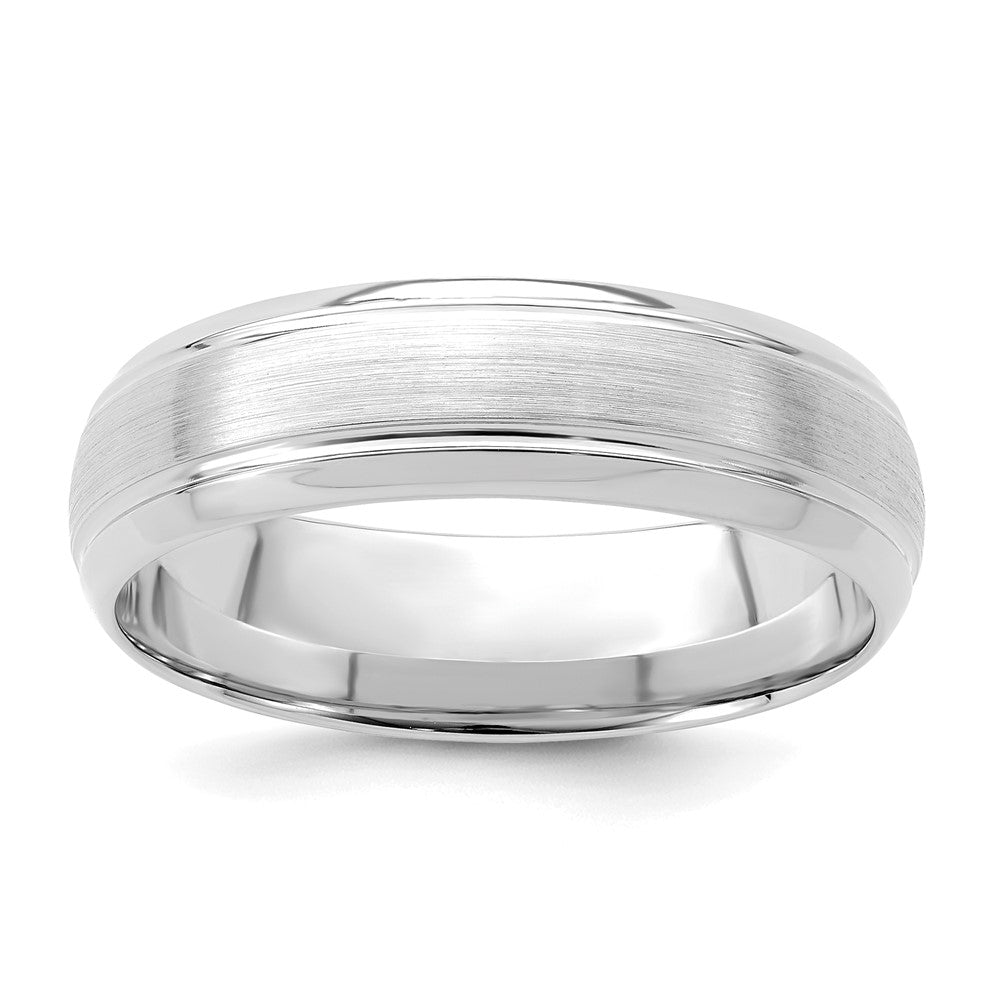 Comfort Fit Brush Satin Fancy Wedding Bands