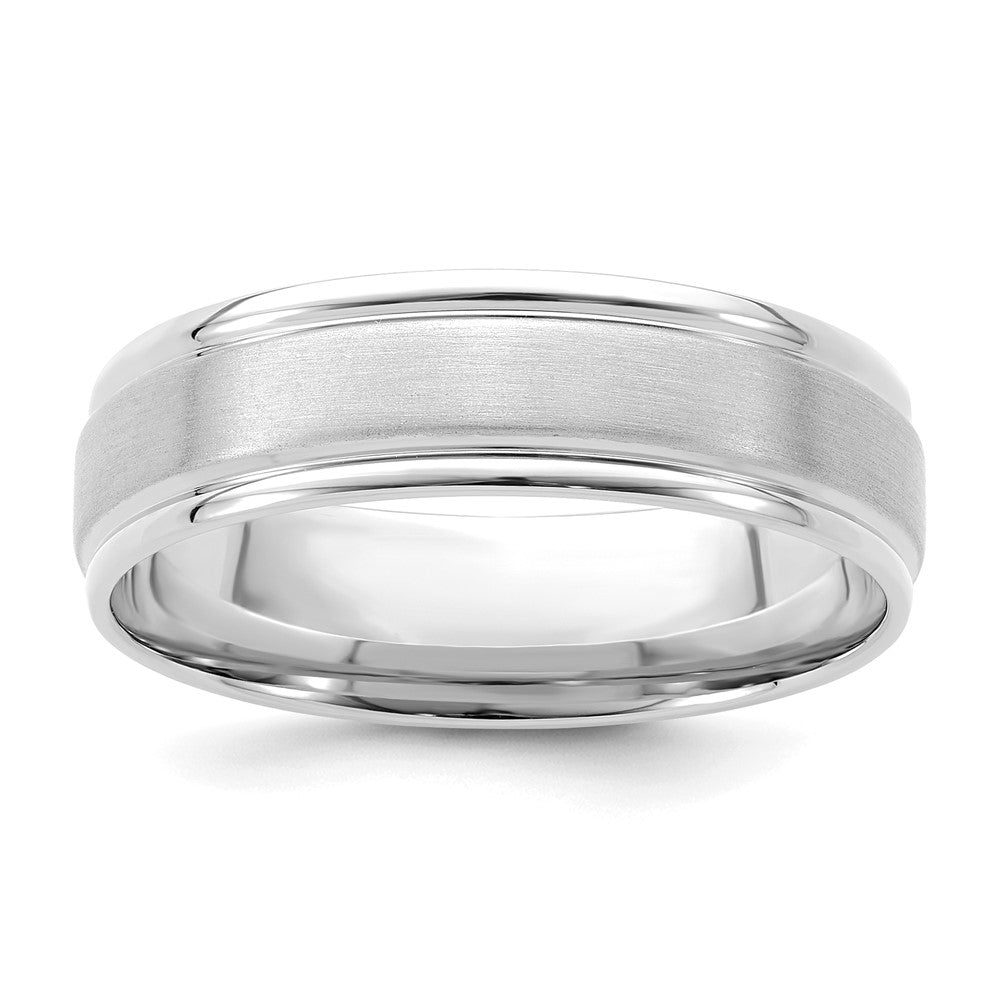 Comfort Fit Brush Satin Fancy Wedding Bands