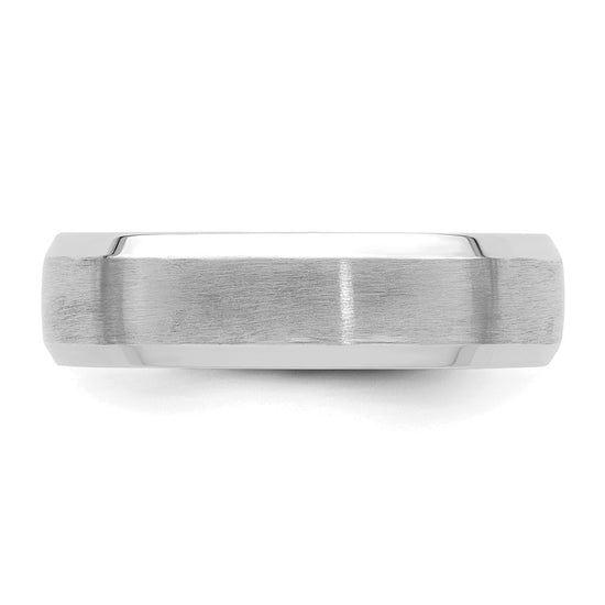 Comfort Fit Brush Satin Fancy Wedding Bands
