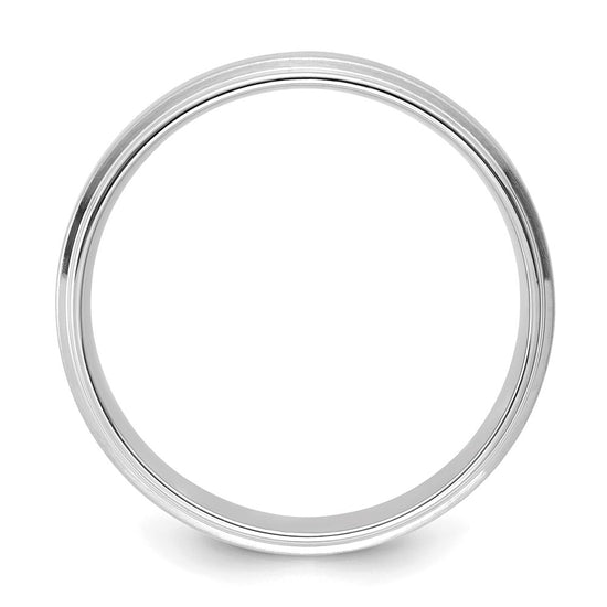 Comfort Fit Brush Satin Fancy Wedding Bands