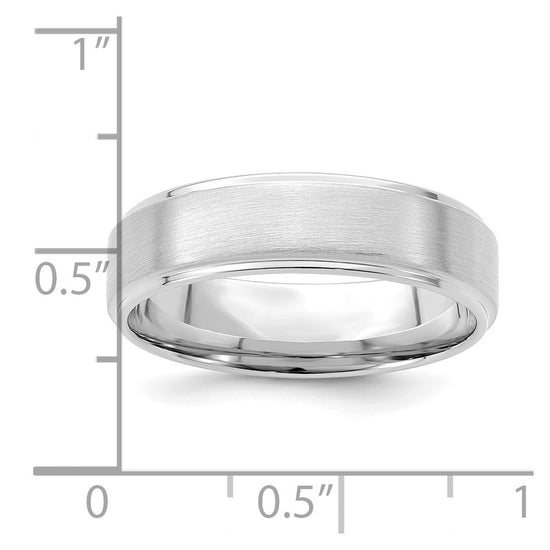 Comfort Fit Brush Satin Fancy Wedding Bands