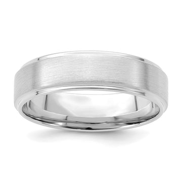 Comfort Fit Brush Satin Fancy Wedding Bands