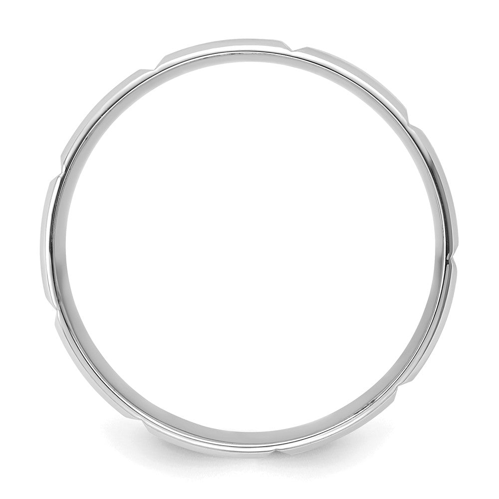 Comfort Fit Brush Satin Fancy Wedding Bands