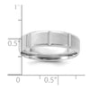 Comfort Fit Brush Satin Fancy Wedding Bands