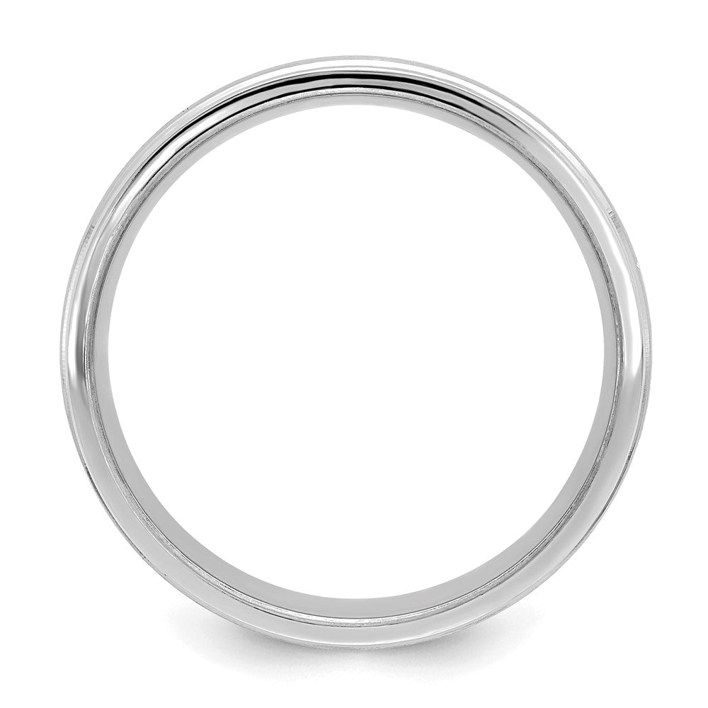 Comfort Fit Brush Satin Fancy Wedding Bands