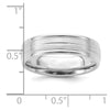Comfort Fit Brush Satin Fancy Wedding Bands