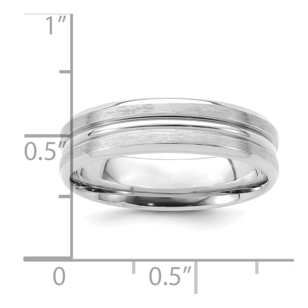 Comfort Fit Brush Satin Fancy Wedding Bands