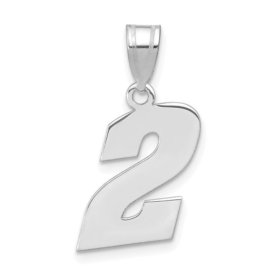 14kw Polished Block Number 2 Pendant
