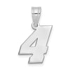 14kw Polished Block Number 4 Pendant