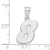 14kw Polished Block Number 8 Pendant