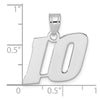 14kw Polished Block Number 10 Pendant