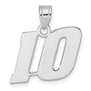14kw Polished Block Number 10 Pendant
