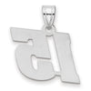 14kw Polished Block Number 15 Pendant