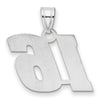 14kw Polished Block Number 16 Pendant