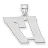 14kw Polished Block Number 17 Pendant