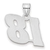 14kw Polished Block Number 18 Pendant