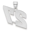 14kw Polished Block Number 27 Pendant