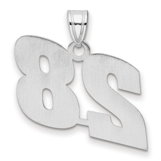 14kw Polished Block Number 28 Pendant