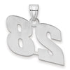 14kw Polished Block Number 28 Pendant