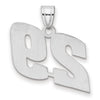14kw Polished Block Number 29 Pendant