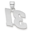 14kw Polished Block Number 31 Pendant