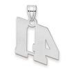 14kw Polished Block Number 41 Pendant