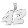 14kw Polished Block Number 42 Pendant