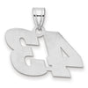 14kw Polished Block Number 43 Pendant