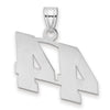 14kw Polished Block Number 44 Pendant