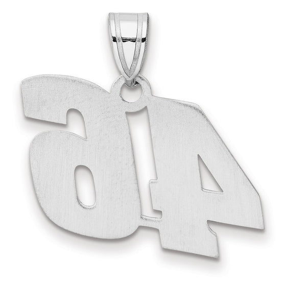 14kw Polished Block Number 46 Pendant