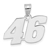 14kw Polished Block Number 46 Pendant