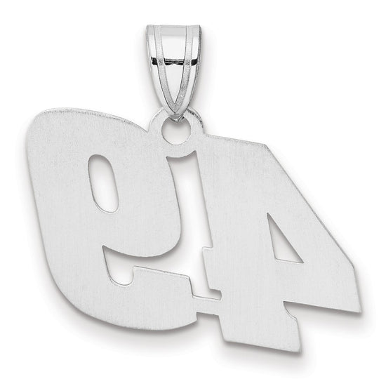 14kw Polished Block Number 49 Pendant