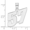 14kw Polished Block Number 57 Pendant