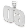 14kw Polished Block Number 60 Pendant
