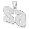 14kw Polished Block Number 62 Pendant