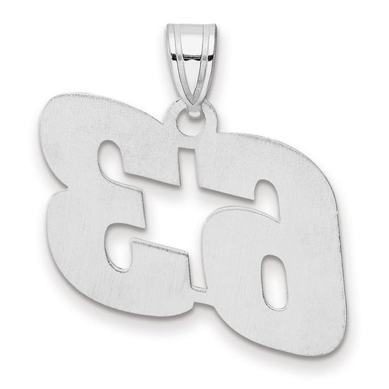 14kw Polished Block Number 63 Pendant