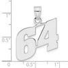 14kw Polished Block Number 64 Pendant