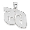 14kw Polished Block Number 65 Pendant