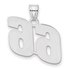 14kw Polished Block Number 66 Pendant