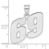 14kw Polished Block Number 69 Pendant