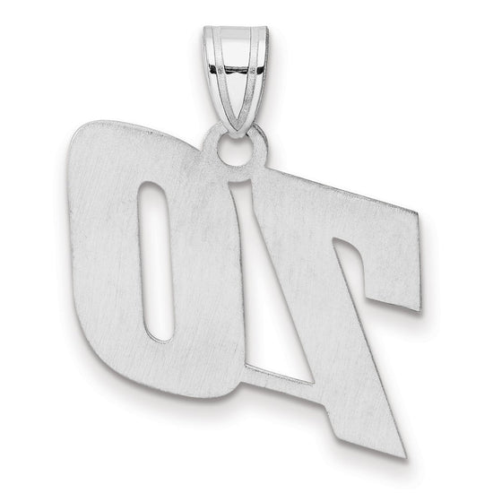 14kw Polished Block Number 70 Pendant