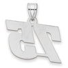 14kw Polished Block Number 75 Pendant
